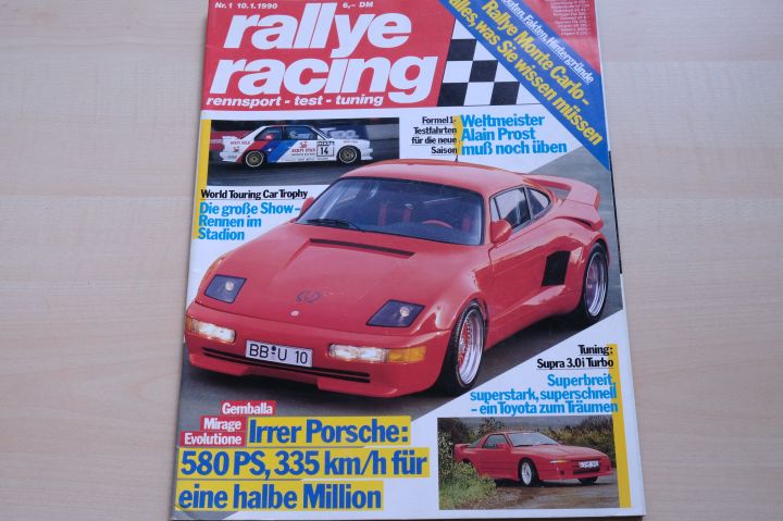 Deckblatt Rallye Racing (01/1990)